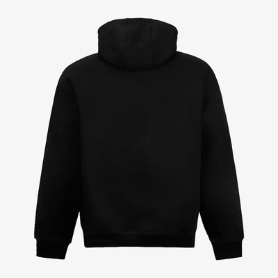 ALMOST GODS | HAND EMBROIDERED KARDANA LOGO HOODIE { BLACK