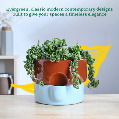 Flower Sunflower Ceramic Planter