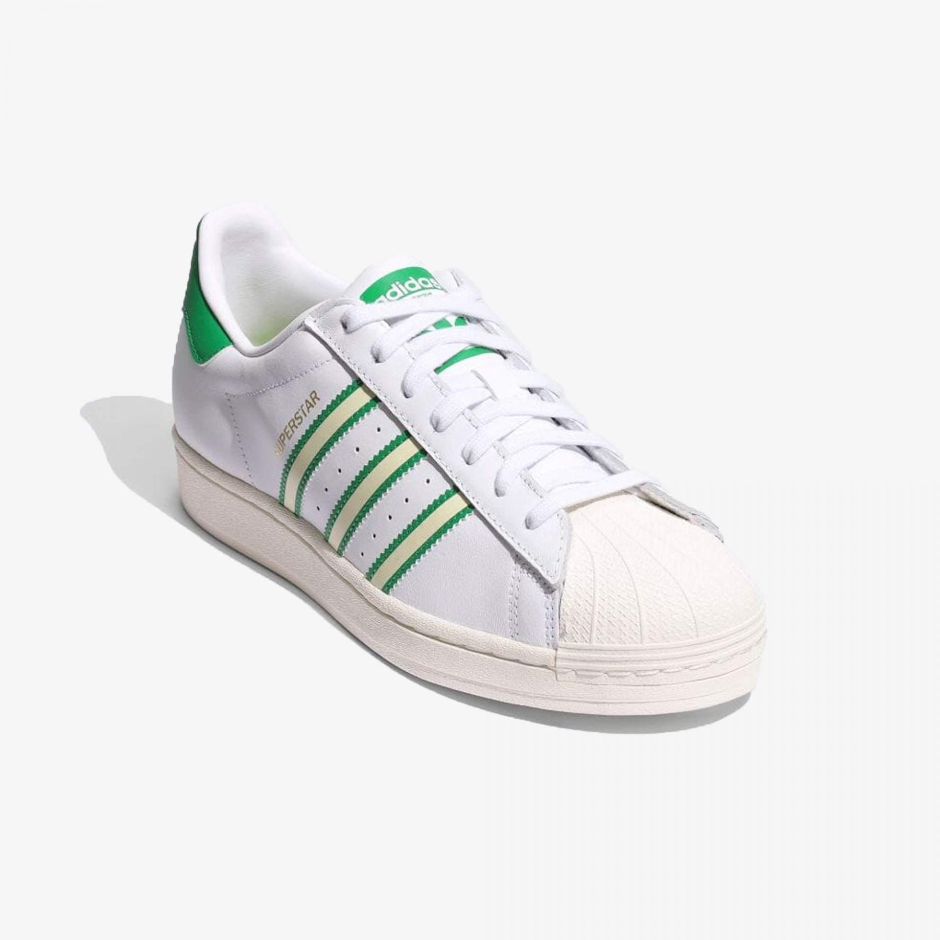 Adidas Originals | SUPERSTAR  { OWHITE/GREEN