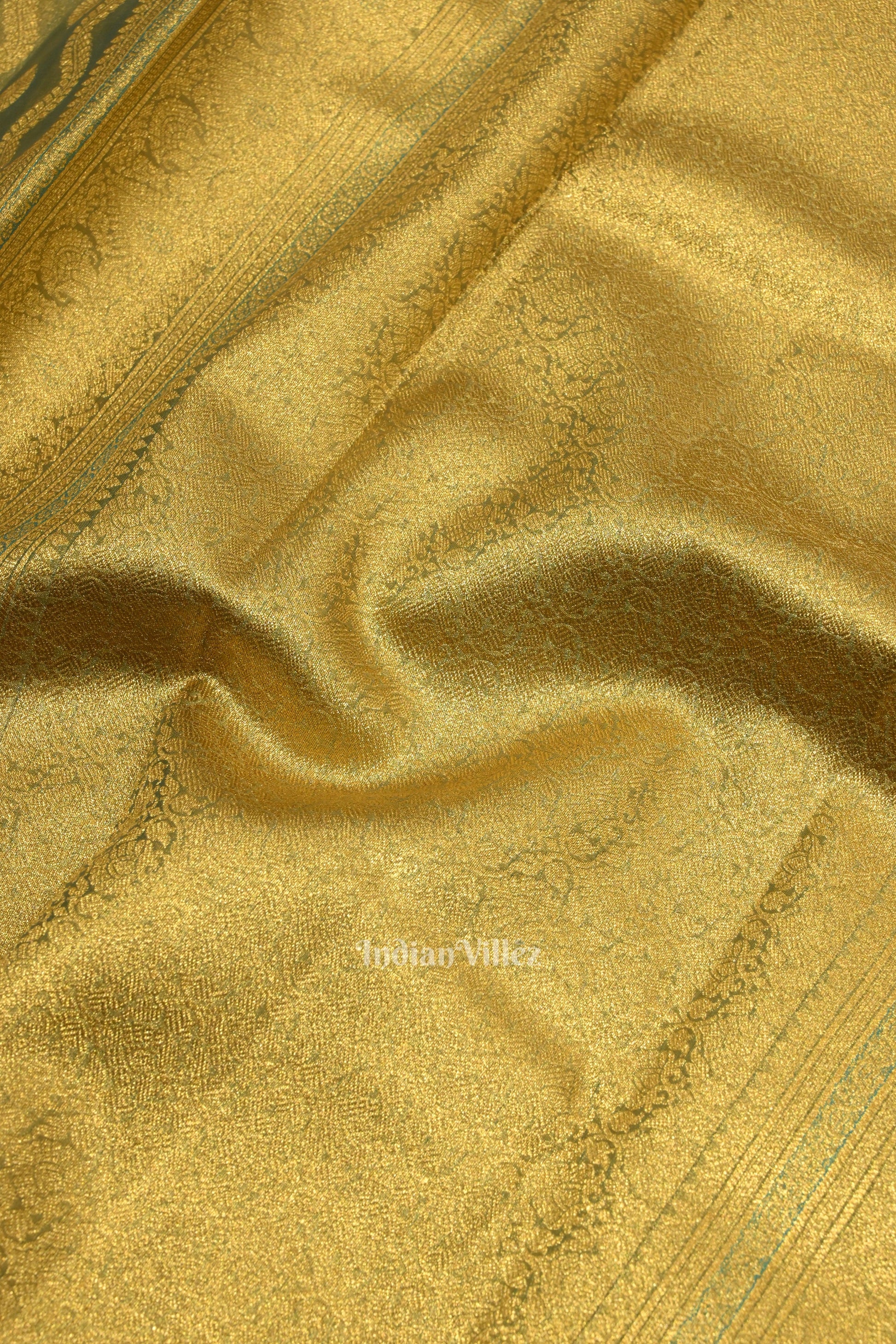 Golden Sky Pure Kanjivaram Tissue Silk Saree