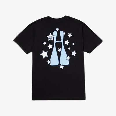 HUF | H STARDUST T-SHIRT  { BLACK