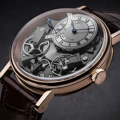 Breguet Tradition 7097 Skeleton Dial Brown 40 MM Watch for Men