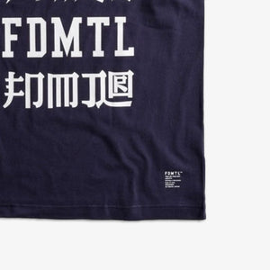 FDMTL | LOGOS TEE  { NAVY