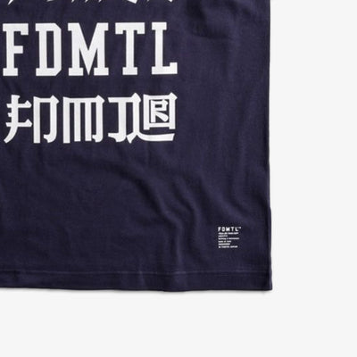 FDMTL | LOGOS TEE  { NAVY