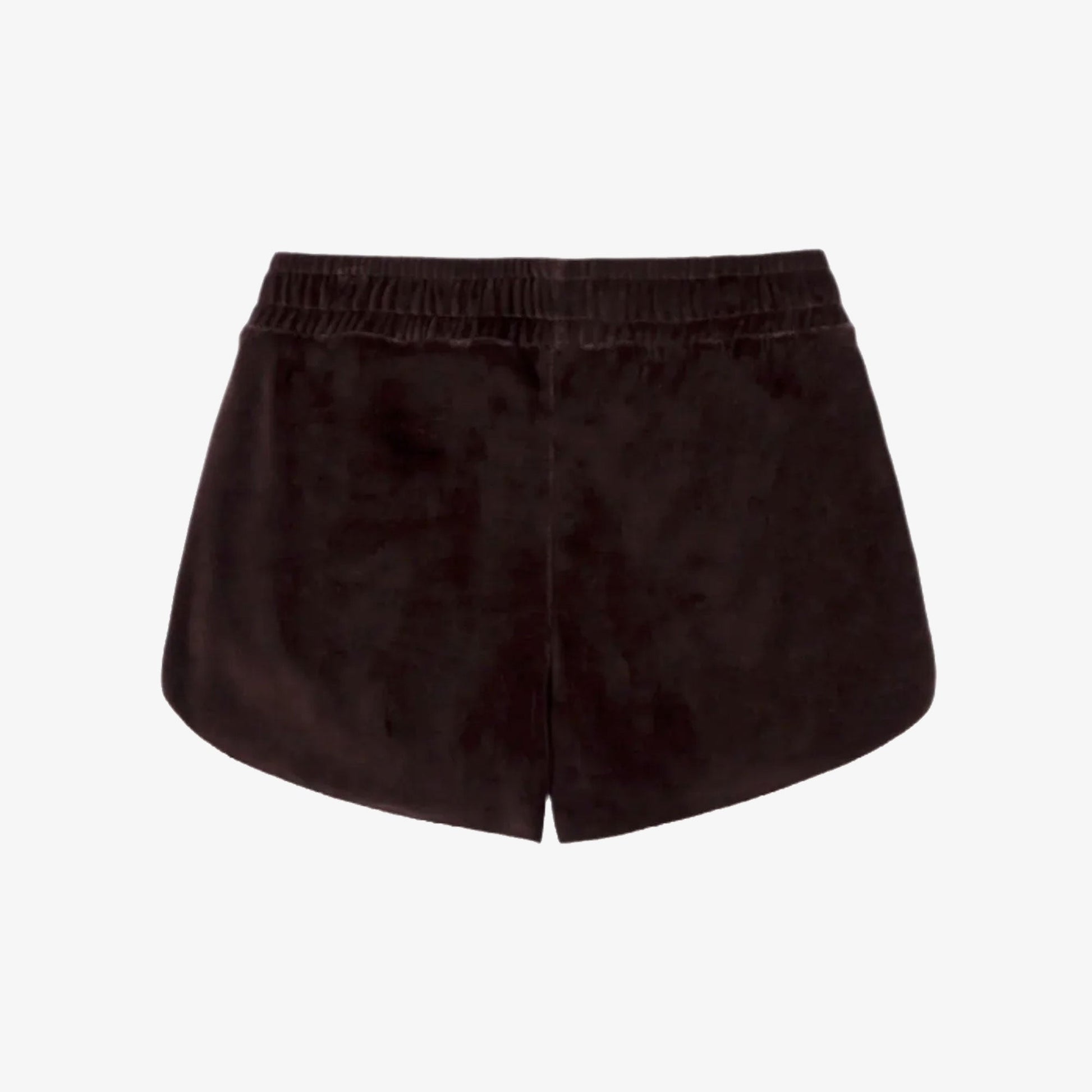 SPORTY & RICH | NY CREST VELOUR SHORT { BROWN