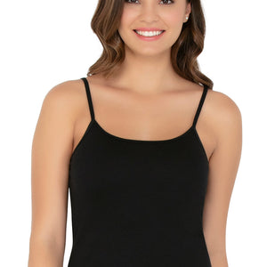 Cotton Camisole (Pack of 2) - Black- Nude