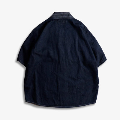 FDMTL | DENIM HAORI S/S SHIRT RINSE { INDIGO