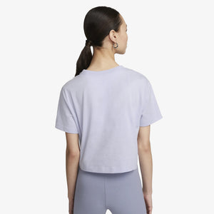 Nike | CROPPED  { OXYGEN PURPLE/WHITE