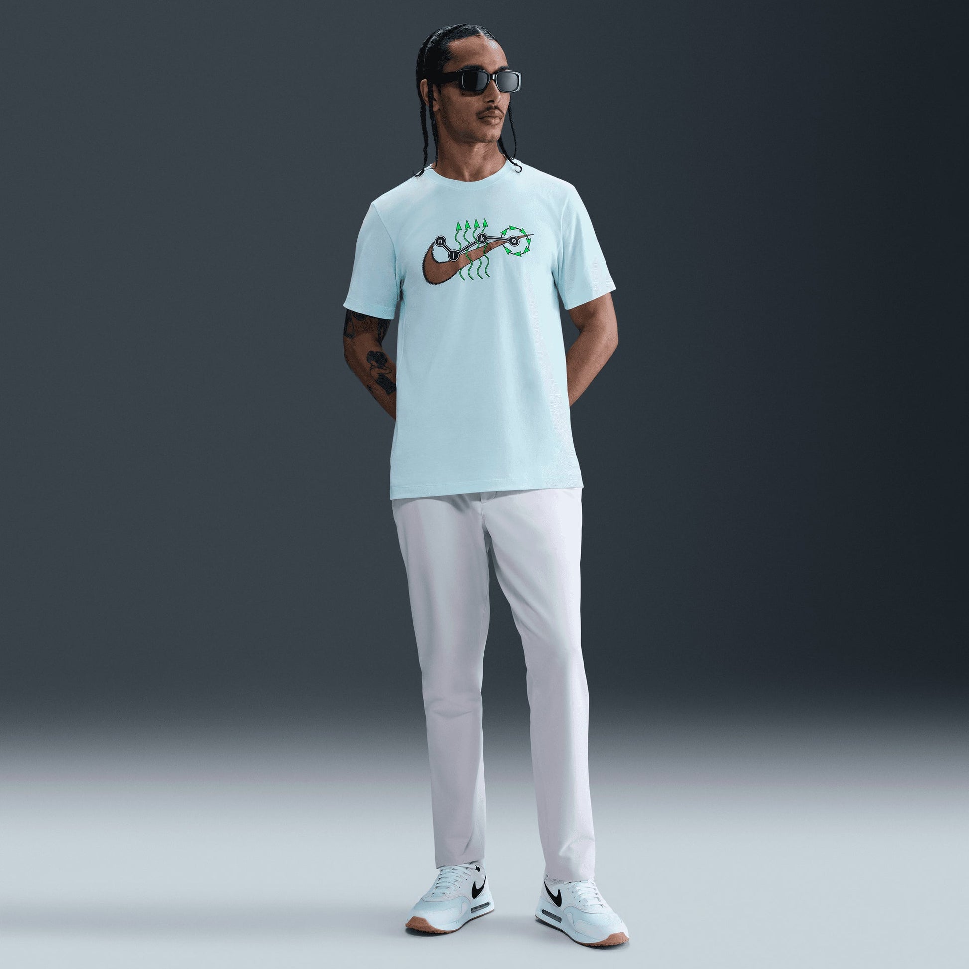 NIKE | SPORTSWEAR T-SHIRT { GLACIER BLUE