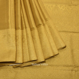 Golden Pure Kanjivaram Tissue Silk Saree