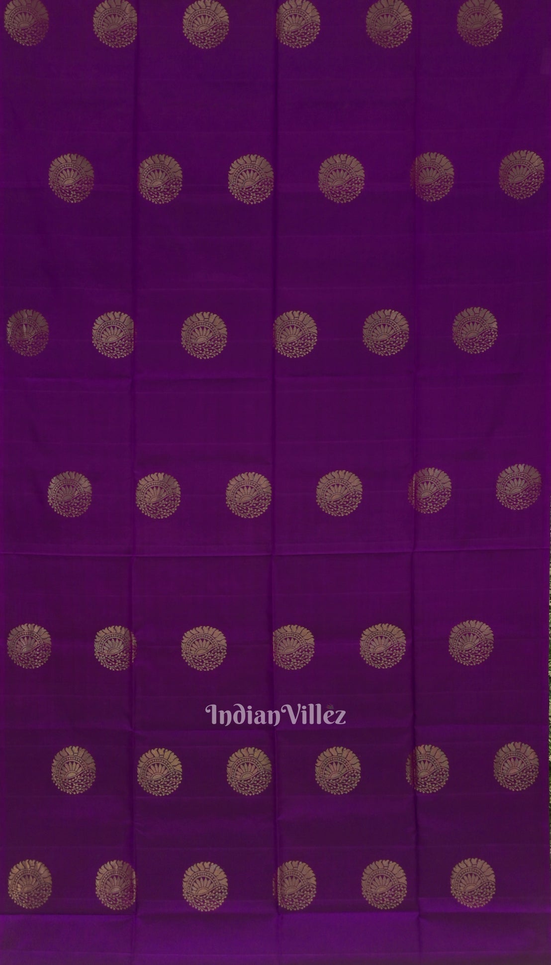 Deep Purple With Green Pure Kanjivaram Soft Silk Saree