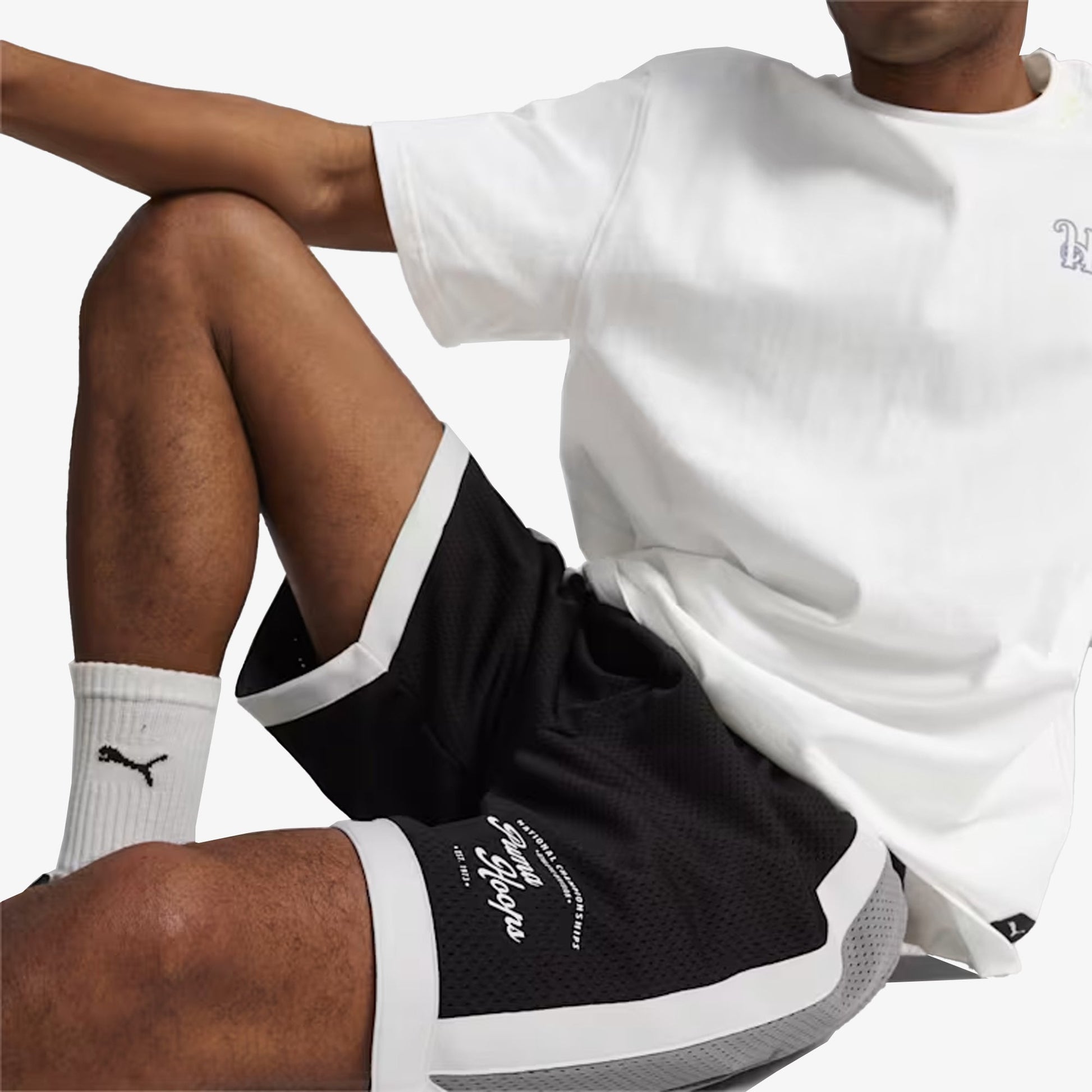 Puma | SHOWTIME BASKETBALL MESH SHORTS  { BLACK