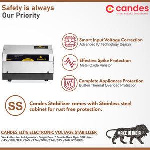 Elite Stabilizer for Refrigerator/Fridge Upto 350 litres 0.5KVA (90V to 290V)