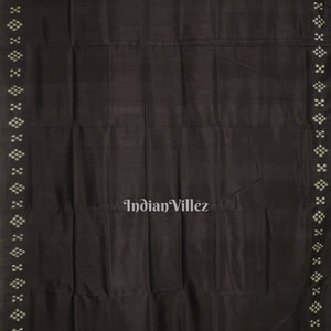 Black Pasapalli Theme Odisha Ikat Designer Silk Saree