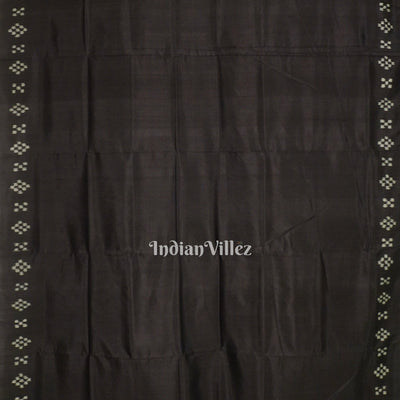 Black Pasapalli Theme Odisha Ikat Designer Silk Saree