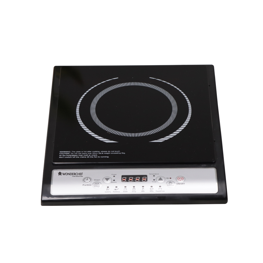 Torino Induction Cooktop with 11 Pre-set Cooking Menus|2000 Watt