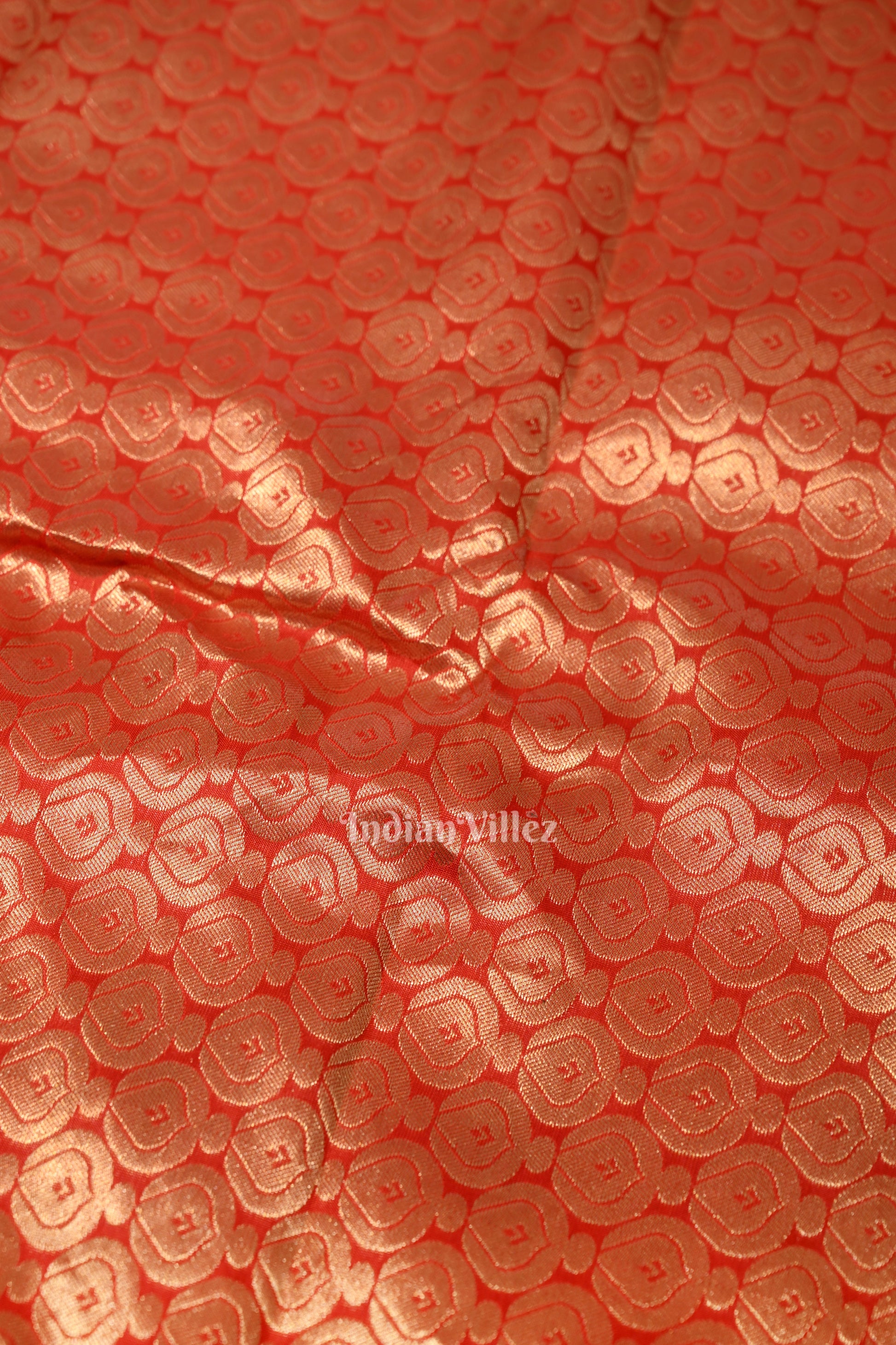 Exclusive Red Bridal Brocade Kanjivaram Silk Saree