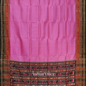 Rani Pink Odisha Ikat Khandua Silk Saree