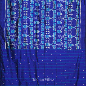 Exclusive Designer Royal Blue Contemporary Silk Saree
