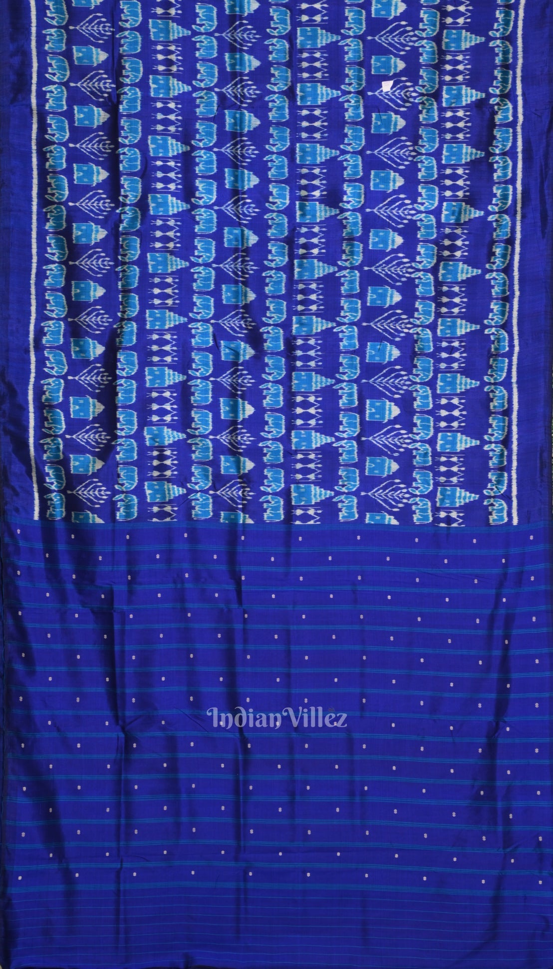 Exclusive Designer Royal Blue Contemporary Silk Saree