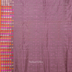 Exclusive Lavender Satin Banarasi Saree