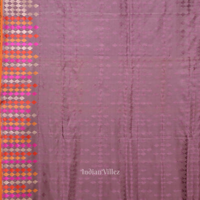 Exclusive Lavender Satin Banarasi Saree