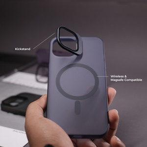 iPhone 14 Pro Max Kickstand Matte Finish Case with Magsafe
