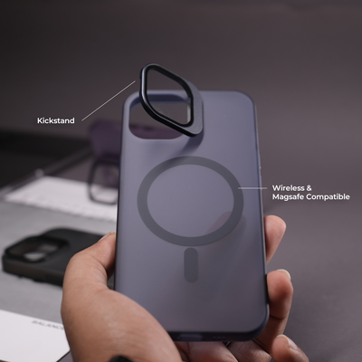 iPhone 14 Pro Max Kickstand Matte Finish Case with Magsafe