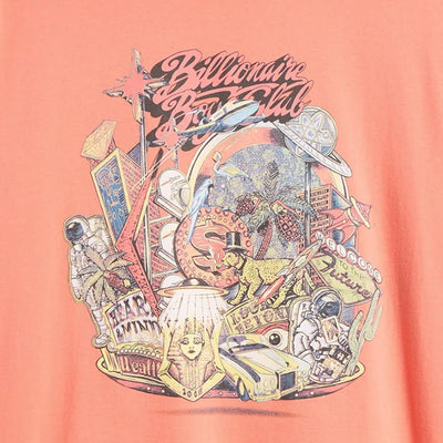 BILLIONAIRE BOYS CLUB | BB FLOATING CITY SS TEE { PORCELAIN ROSE