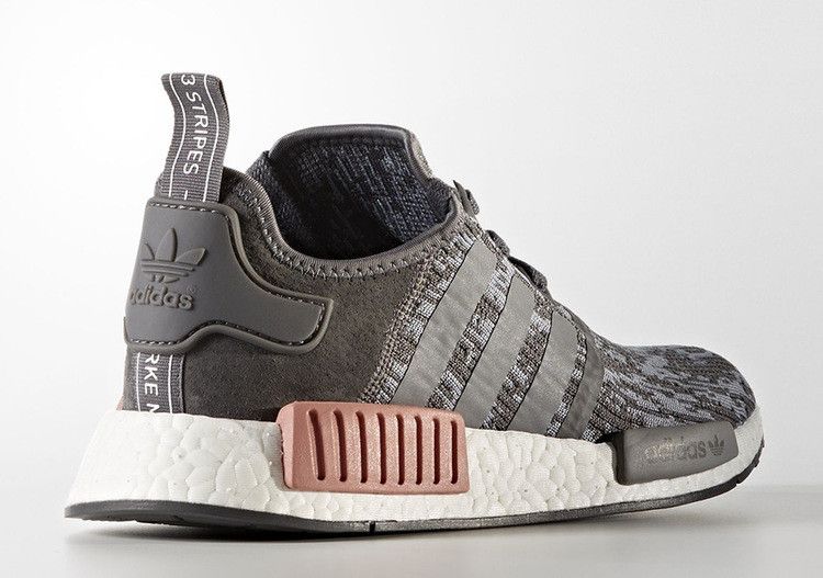 adidas NMD R1 Heather Grey Raw Pink (Women's)