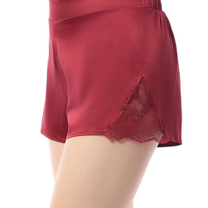 Eternal Bliss Satin Shorts - Rio Red