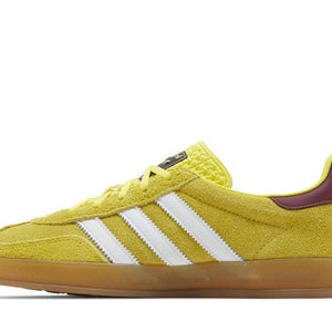 adidas Gazelle Indoor Bright Yellow Collegiate Burgundy (Women's)