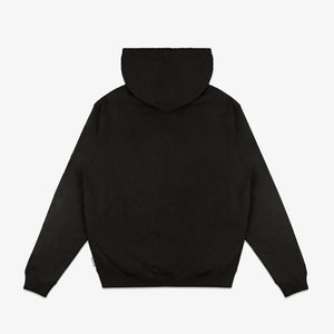 Icecream | OVERLAP HOODIE  { BLACK