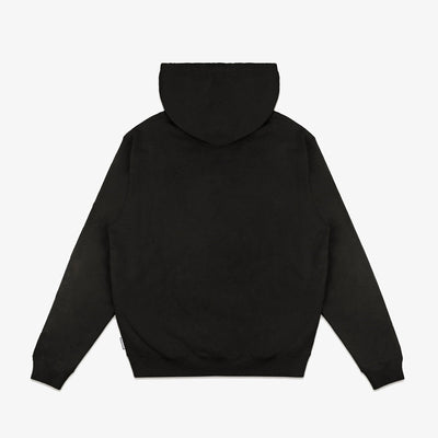 Icecream | OVERLAP HOODIE  { BLACK