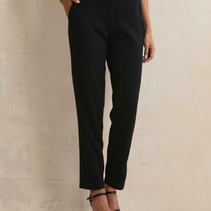 trueBrowns Black Woollen Pants
