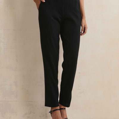 trueBrowns Black Woollen Pants