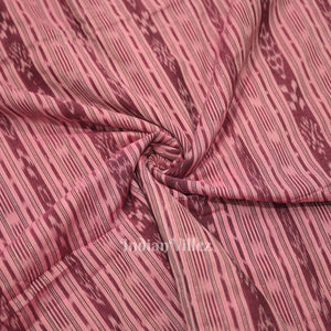 Pink Sambalpuri Odisha Ikat Cotton Fabric