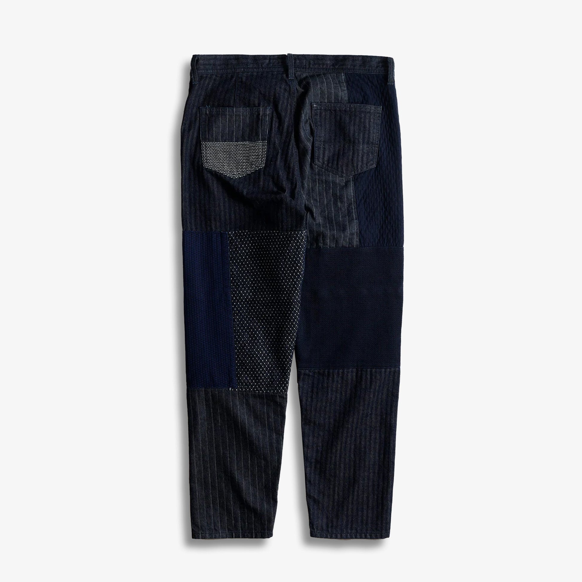 FDMTL | PATCHWORK PANTS RINSE { INDIGO