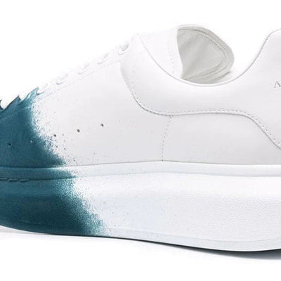 Alexander Mcqueen Oversized Two-Tone White Emerald Green