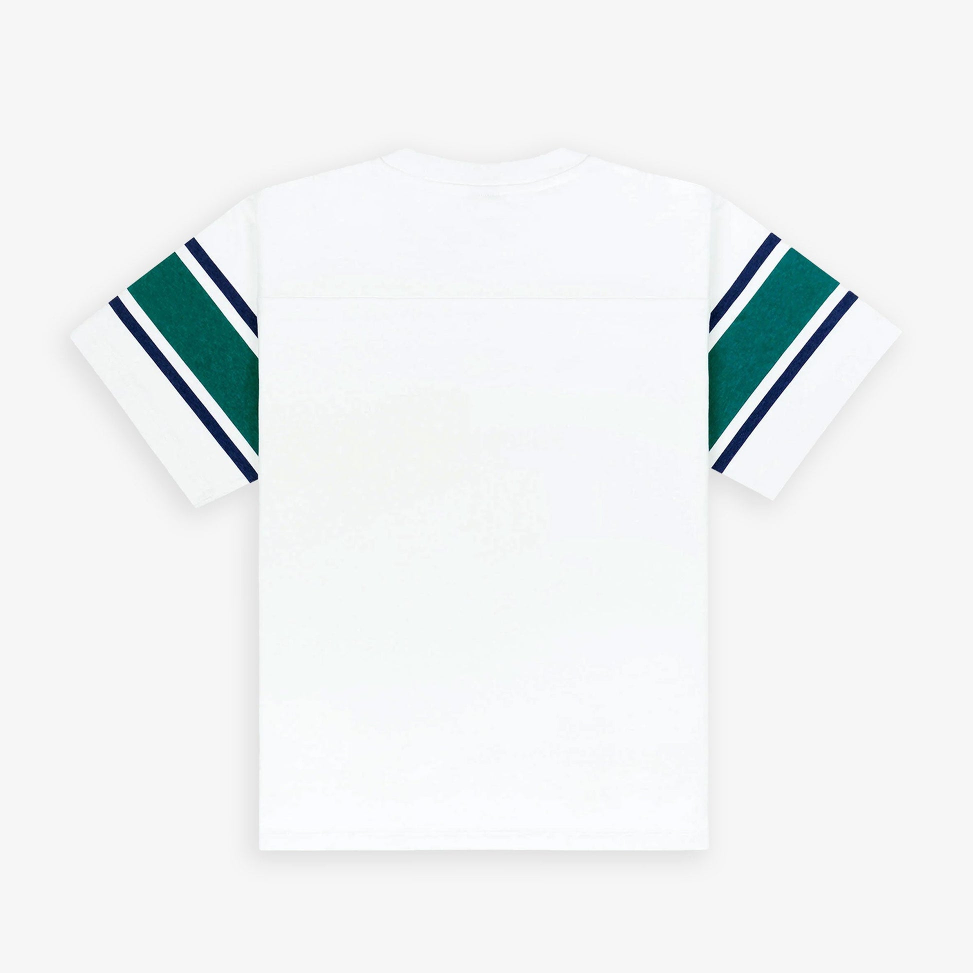 SPORTY & RICH | WELLNESS 94 RUGBY TEE { WHITE/ALPINE/NAVY