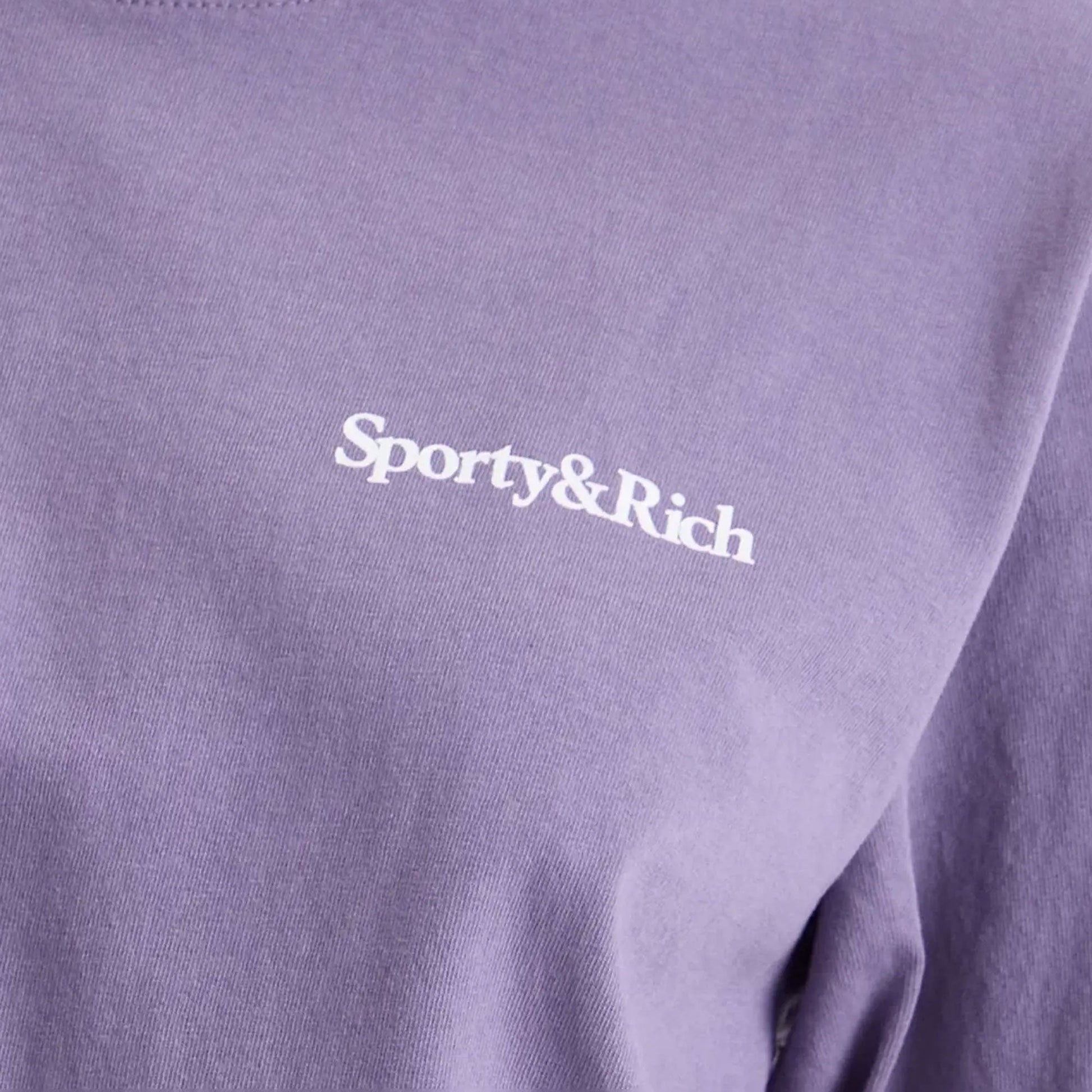 SPORTY & RICH | HEALTH IS WEALTH T-SHIRT { PURPLE