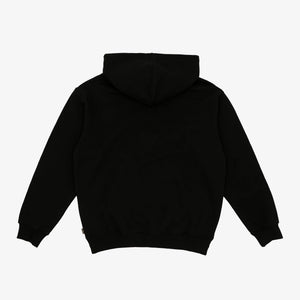 Icecream | KIRIGAMI RUNNING DOG FLOCK HOODIE  { BLACK