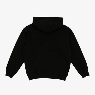 Icecream | KIRIGAMI RUNNING DOG FLOCK HOODIE  { BLACK