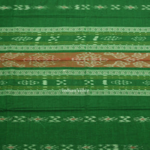 Forest Green Pink Pasapali Sambalpuri Cotton Dress set with Dupatta