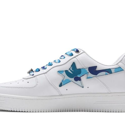 A Bathing Ape Bape Sta Low White ABC Camo Blue (2021)