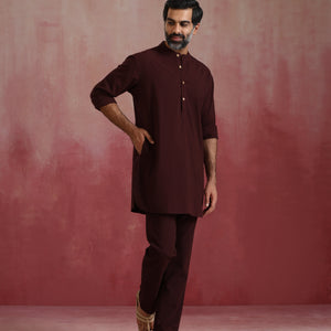 trueBrowns Men's Cola Cotton Co-ord set
