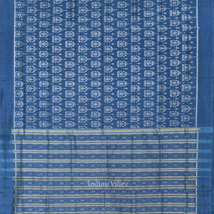 Light Blue Tribal Theme Odisha Handloom Contemporary Silk Saree