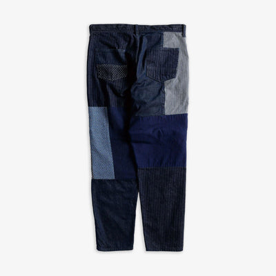 FDMTL | PATCHWORK PANTS RINSE  { INDIGO