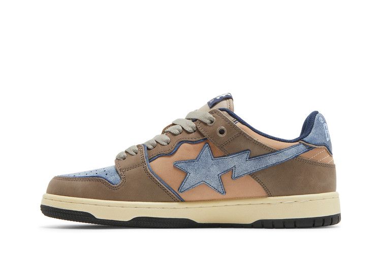 A Bathing Ape Bape SK8 Sta Vintage Beige Indigo