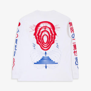EDWIN | MIND DRIFTER T-SHIRT LS { WHITE